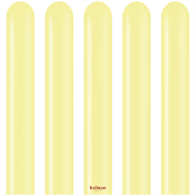 Ballons &agrave; Sculpter Jaune Macaron Kalisan