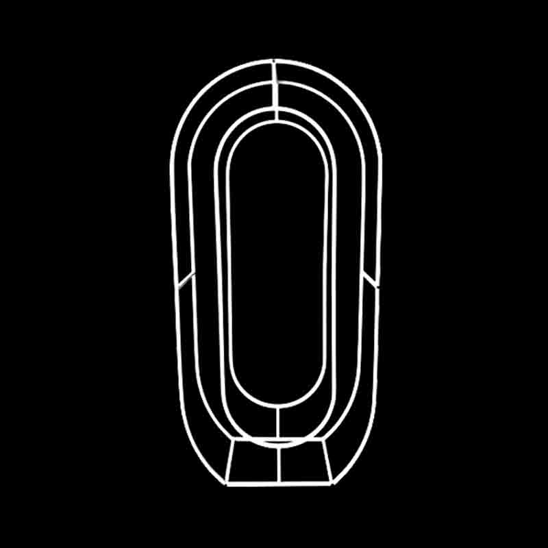 Structure Ballons Chiffre M&eacute;tal 120cm (0 &agrave; 9)