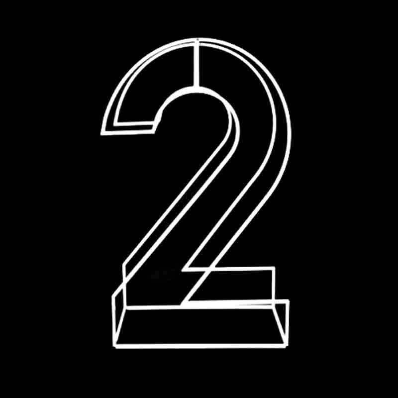 Structure Ballons Chiffre M&eacute;tal 120cm (0 &agrave; 9)