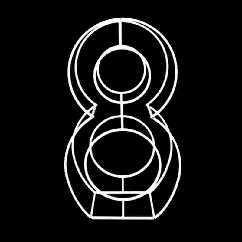 Structure Ballons Chiffre M&eacute;tal 120cm (0 &agrave; 9)