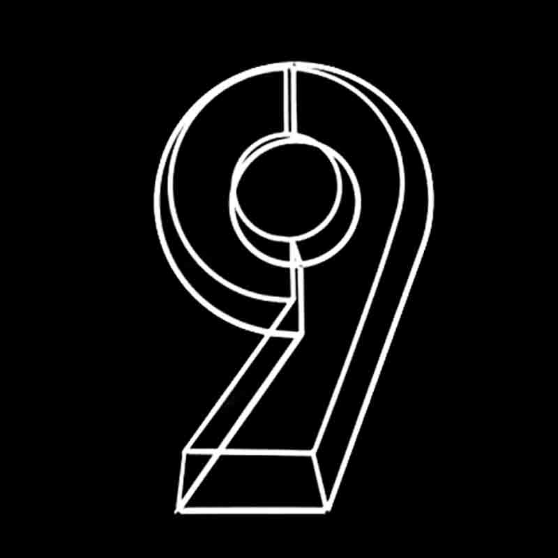 Structure Ballons Chiffre M&eacute;tal 120cm (0 &agrave; 9)