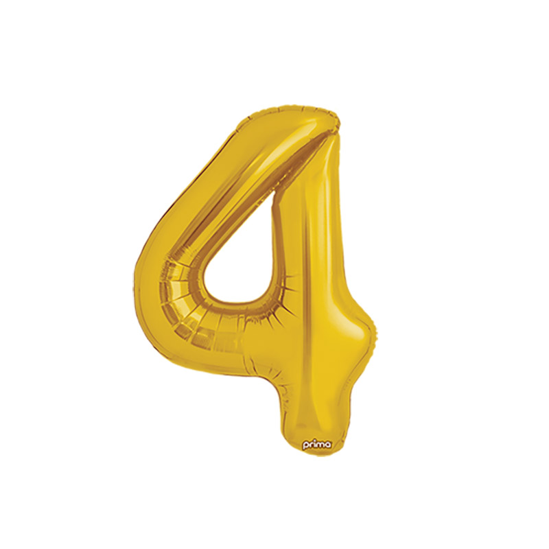 Ballon chiffre 16'' (40cm) par 2 - Or