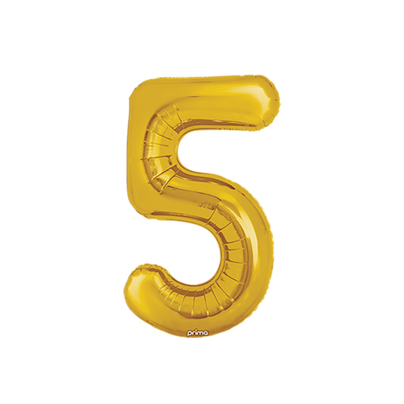 Ballon chiffre 16'' (40cm) par 2 - Or