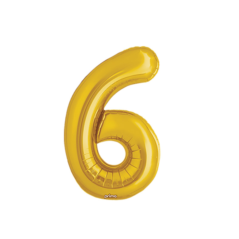 Ballon chiffre 16'' (40cm) par 2 - Or