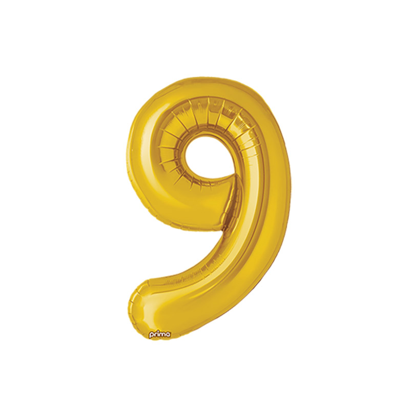 Ballon chiffre 16'' (40cm) par 2 - Or