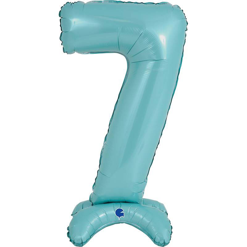 Ballon chiffre 7 Standup 63cm divers coloris