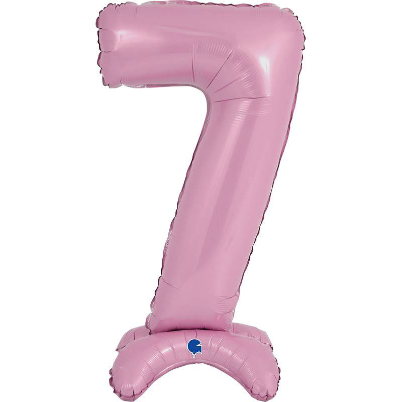 Ballon chiffre 7 Standup 63cm divers coloris