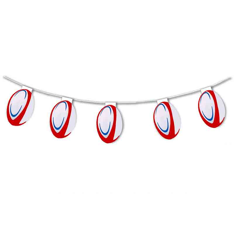 Guirlande Ballon de Rugby 5 m&egrave;tres