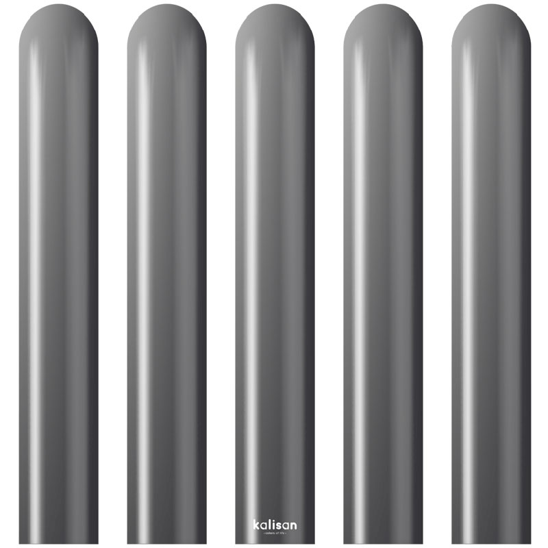 Ballons &agrave; Sculpter Gris Espace Chrome (Chrome Space Grey) Kalisan