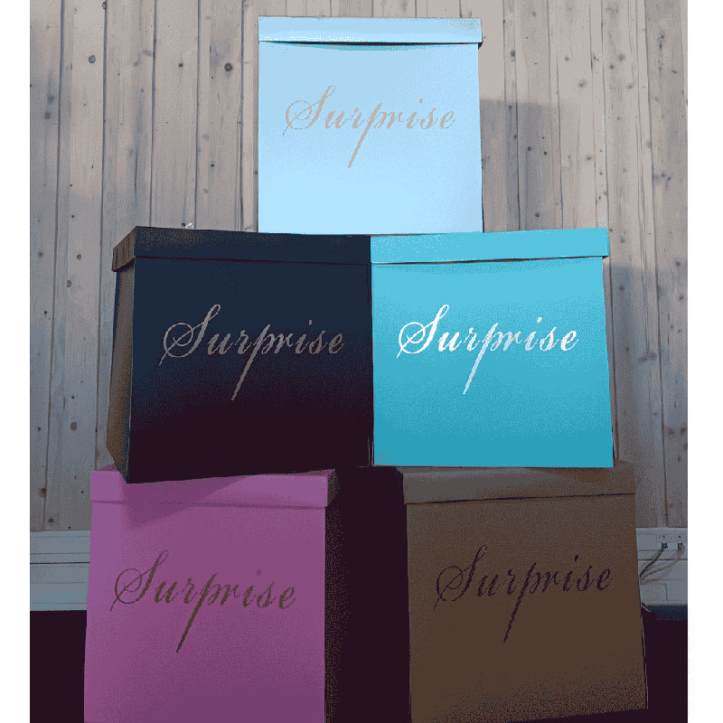 Boite Surprise 50x50 Diff&eacute;rents Coloris
