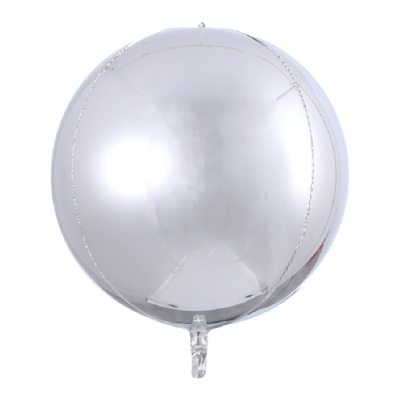 Ballon Orbz Sph&eacute;rique Argent Matte