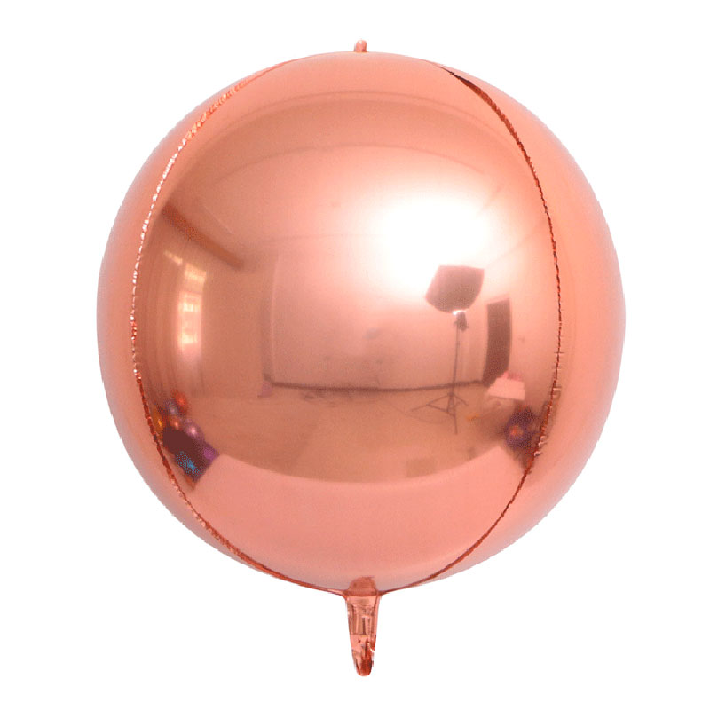 Ballon Orbz Sph&eacute;rique Rose Gold