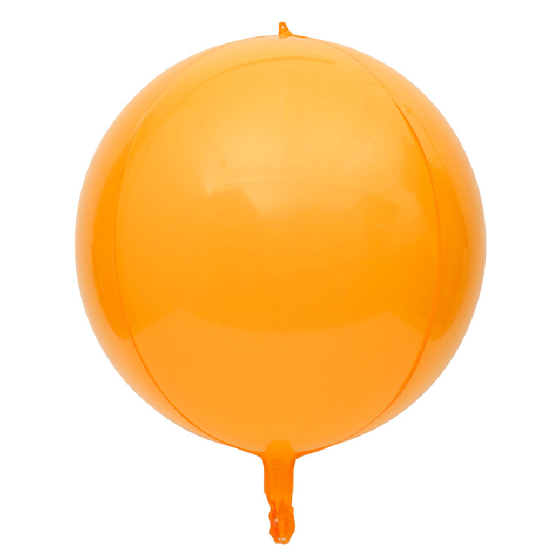 Ballon Orbz Sph&eacute;rique Orange Pastel