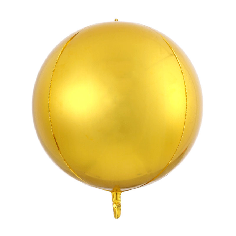 Ballon Orbz Sph&eacute;rique Or Matte