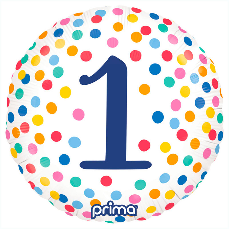 Ballon Happy birthday confettis 1