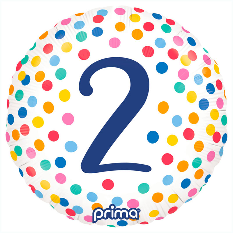 Ballon Happy birthday confettis 2