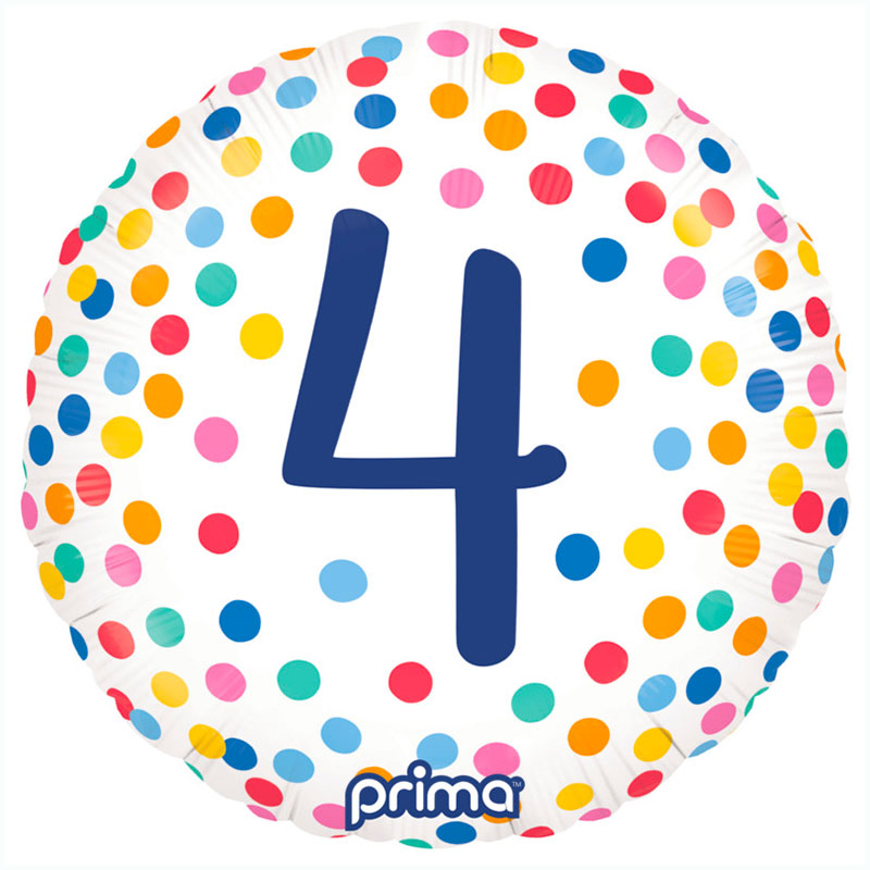 Ballon Happy birthday confettis 4