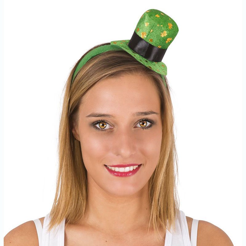 Serre T&ecirc;te Chapeau Paillettes Saint Patrick