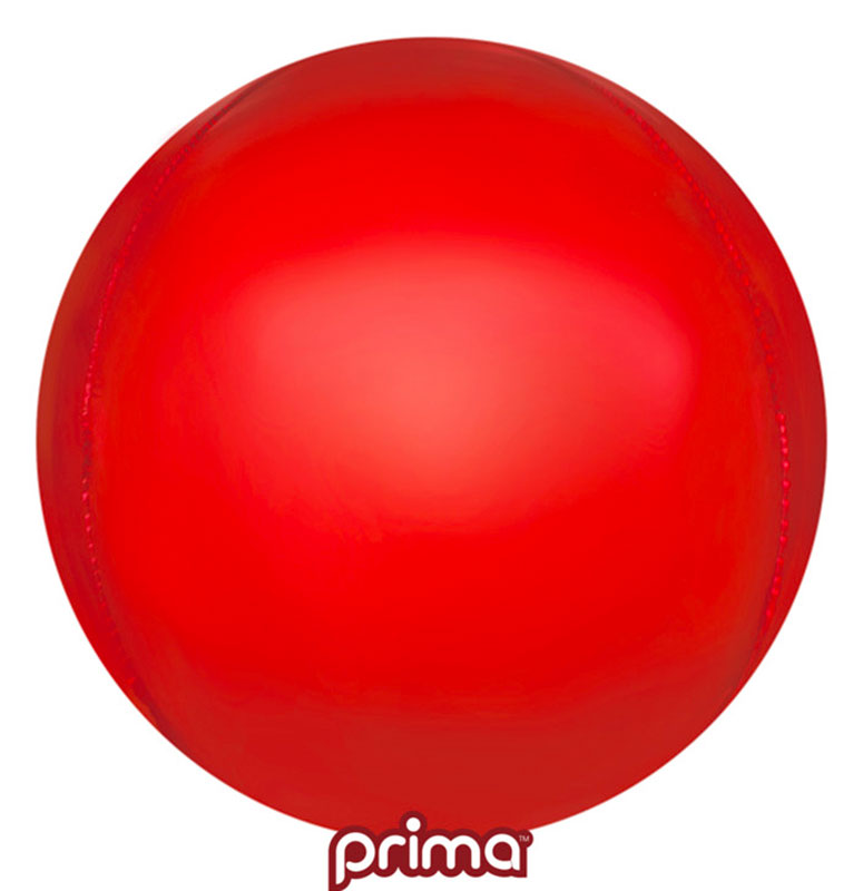 Ballon Prima Orbz Sph&eacute;rique Rouge g&eacute;ant
