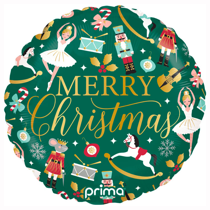 Ballon Mylar Merry Christmas Toys Prima