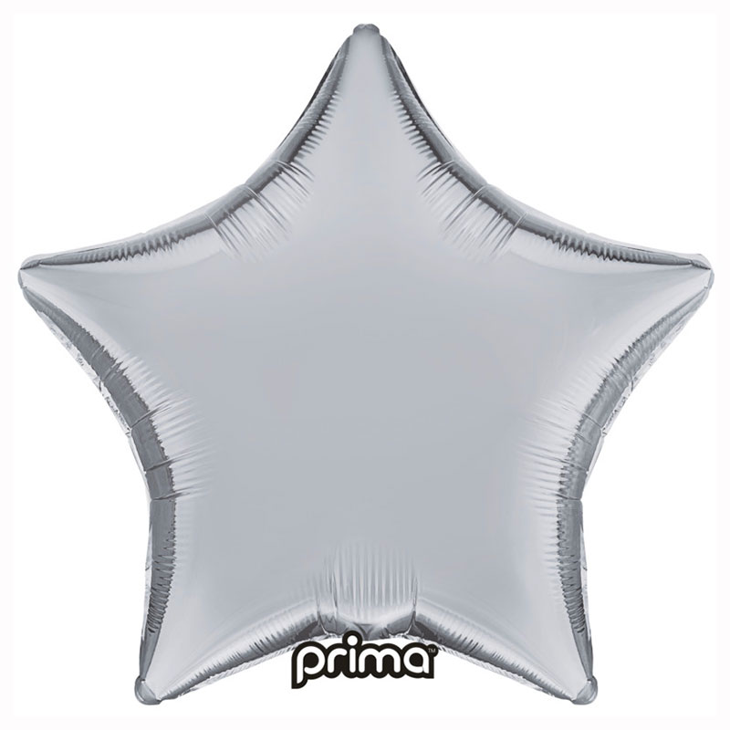Ballon Mylar &eacute;toile Argent (Silver) Prima