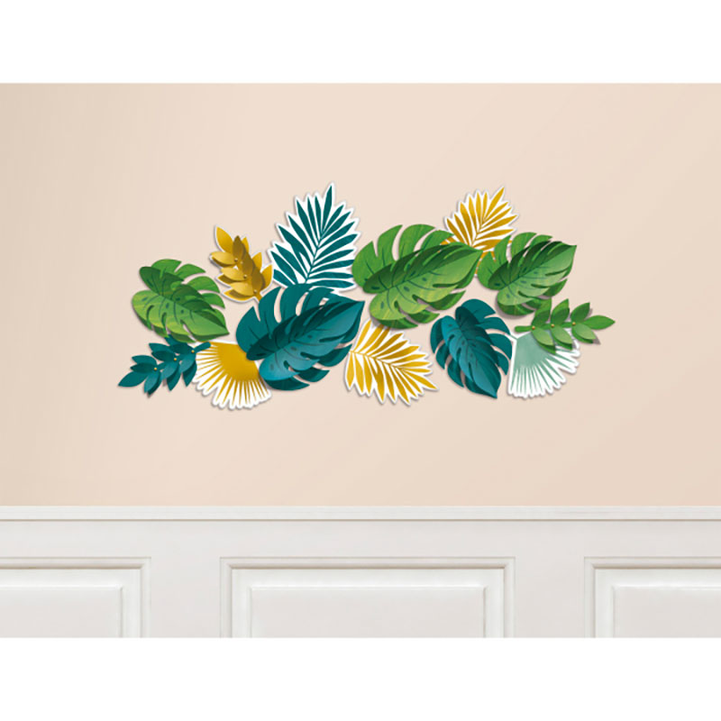 kit D&eacute;coration Feuilles Jungle