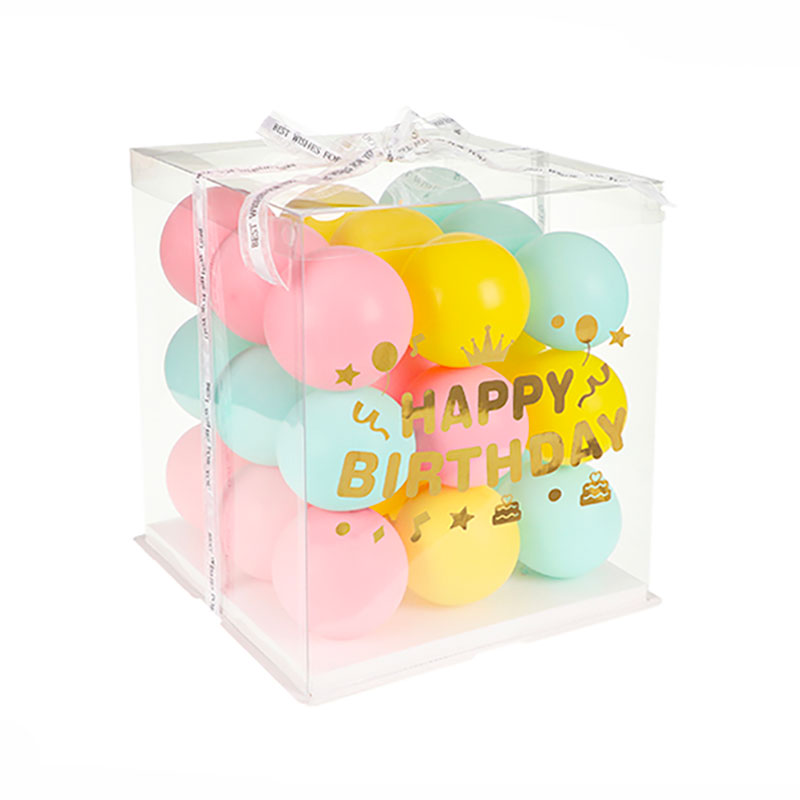 Boite Transparente Happy birthday