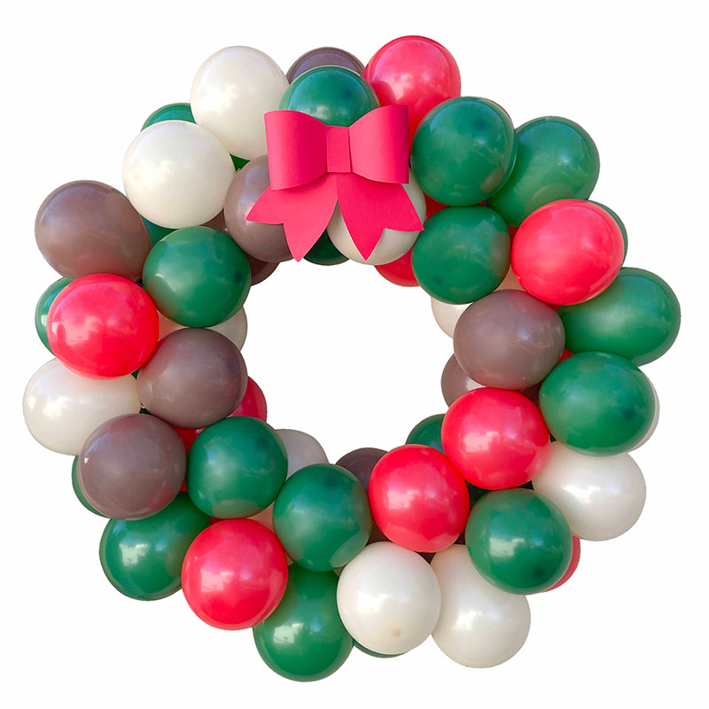 Kit ballons Couronne de No&euml;l