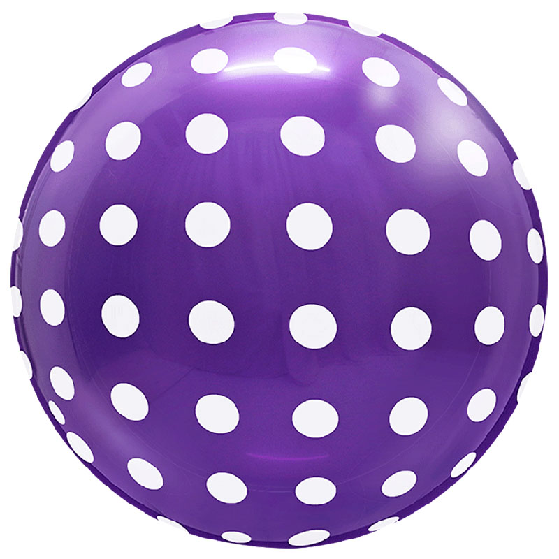 Ballon Bubble Dots Purple