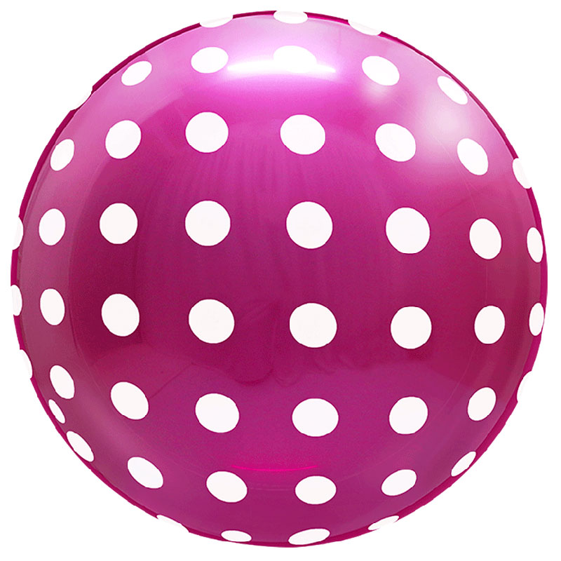Ballon Bubble Dots Magenta