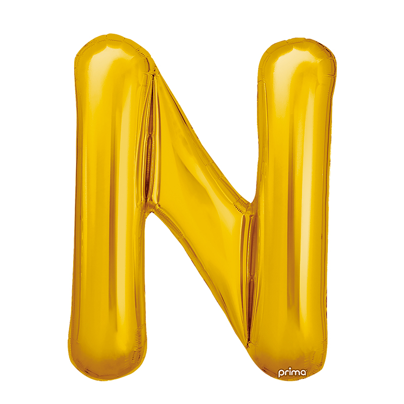 Ballon aluminium N Gold Prima par 2