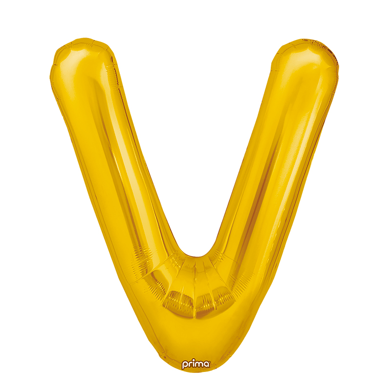 Ballon aluminium V Gold Prima par 2