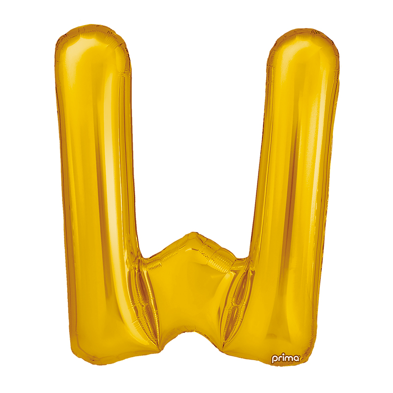 Ballon aluminium W Gold Prima par 2