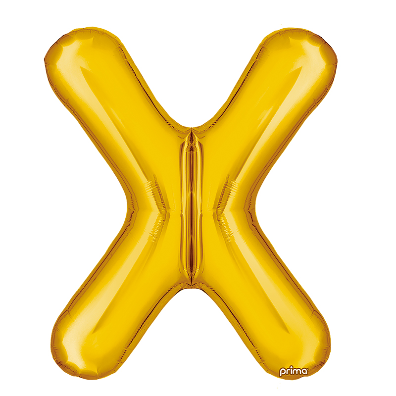 Ballon aluminium X Gold Prima par 2