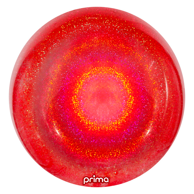Ballon Prima Sph&egrave;re Red Glitter