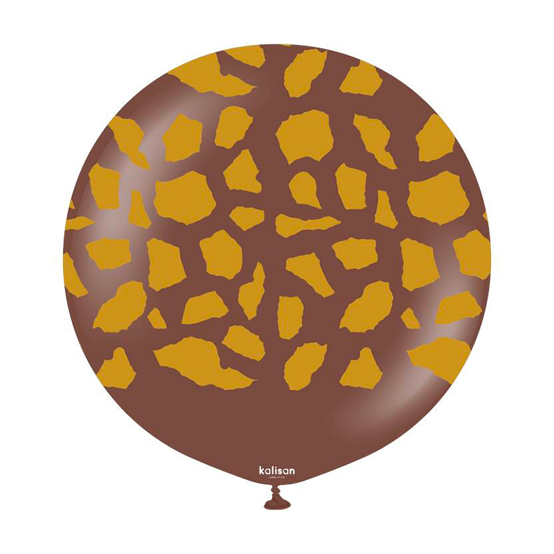 Ballon Latex Girafe Chocolat Kalisan