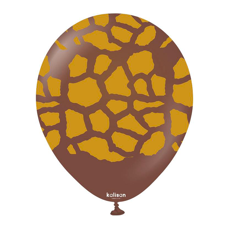 Ballon Latex Girafe Chocolat Kalisan