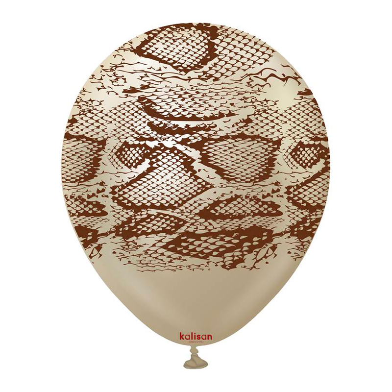 Ballon Latex Serpent Beige M&eacute;tal Kalisan