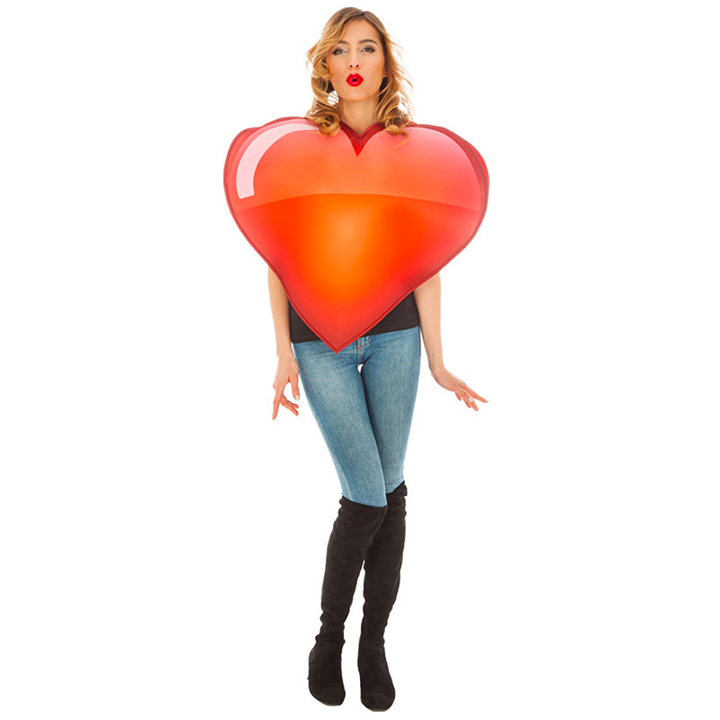 D&eacute;guisement Emoji Coeur adulte