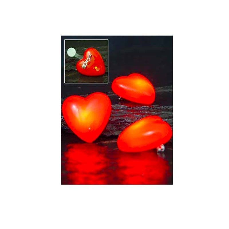 Broche Coeur lumineux clignotant