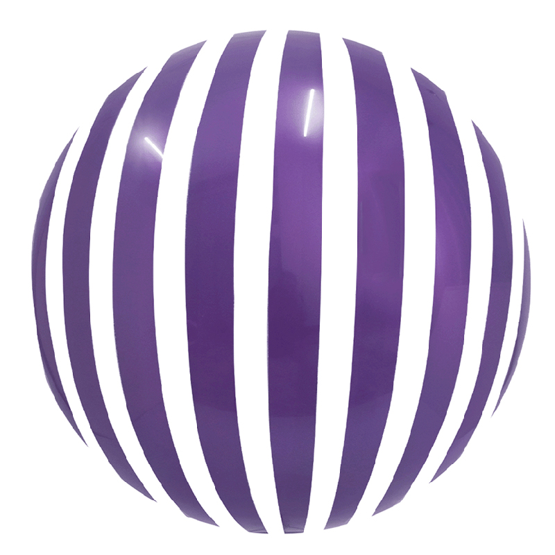 Ballon Bubble Stripe Violet
