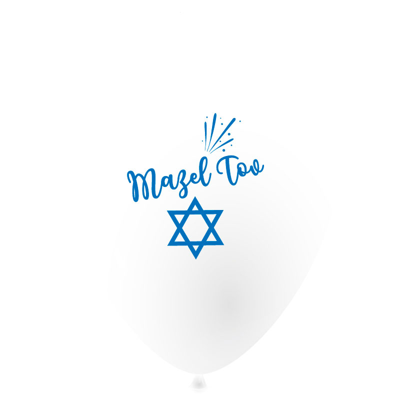 Ballon Mazel tov assortis