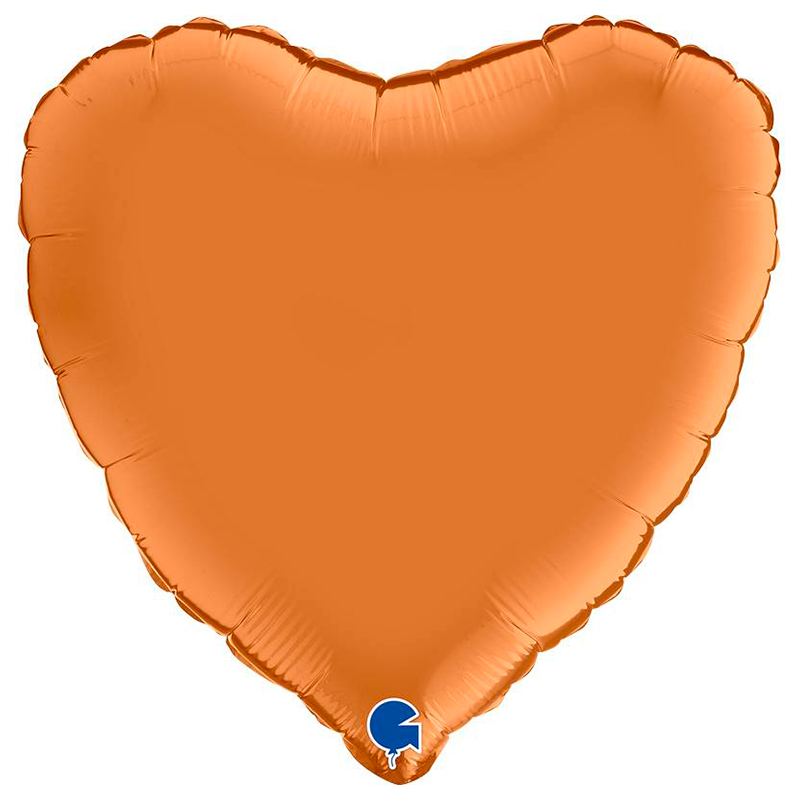 Ballon Mylar Coeur Caramel Satin
