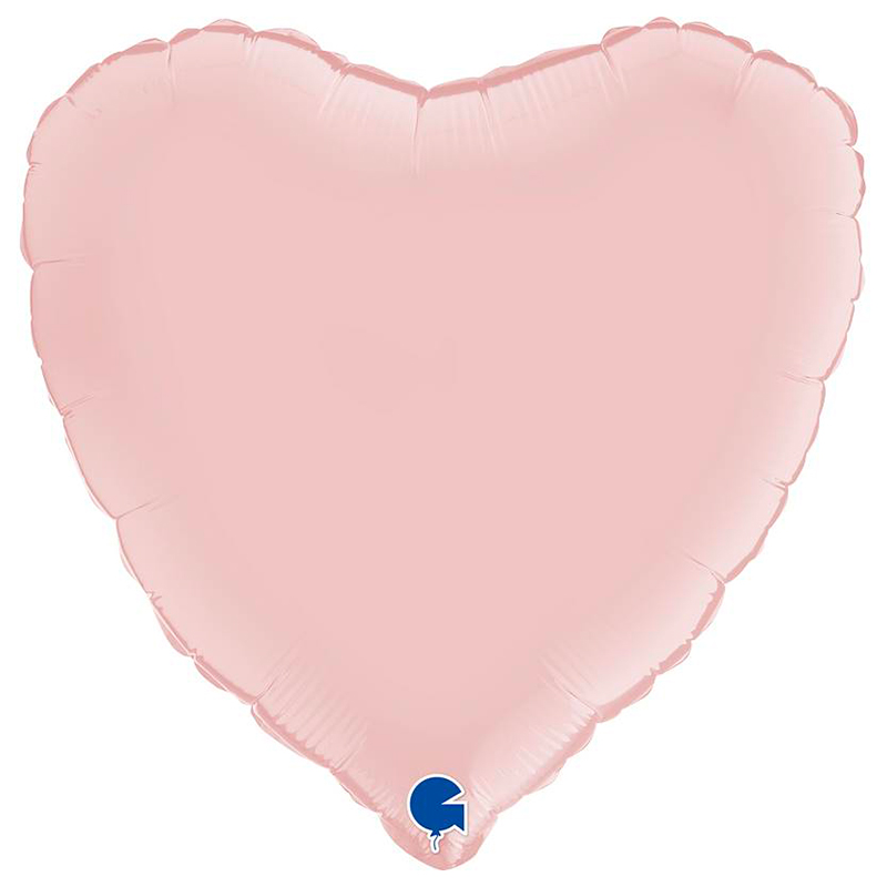 Ballon Mylar Coeur Rose Baby Satin