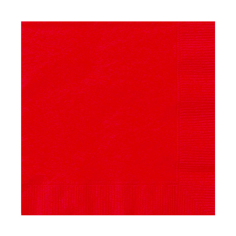 Serviette de table papier Rouge
