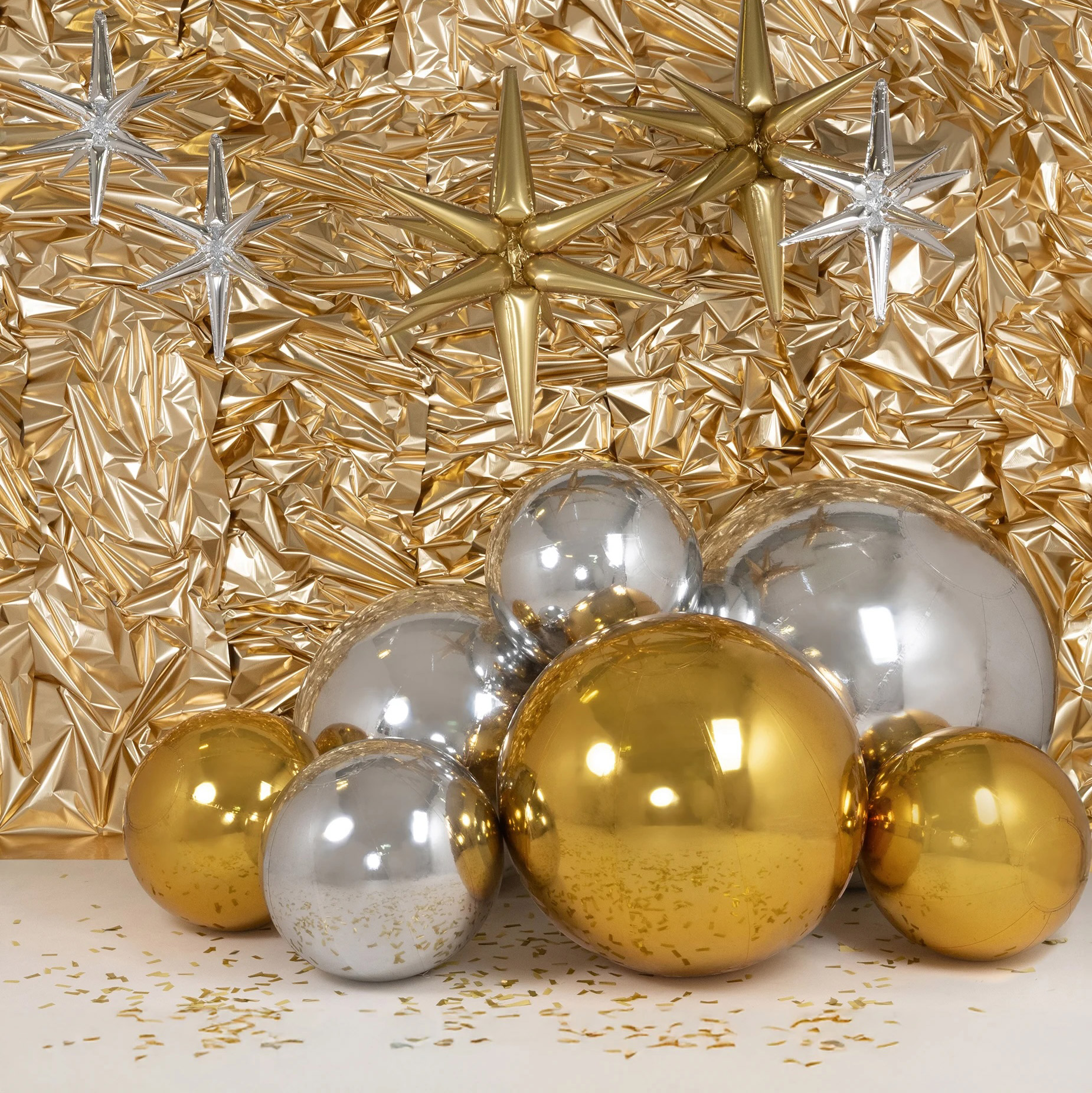 Boule Miroir PVC 120cm Or