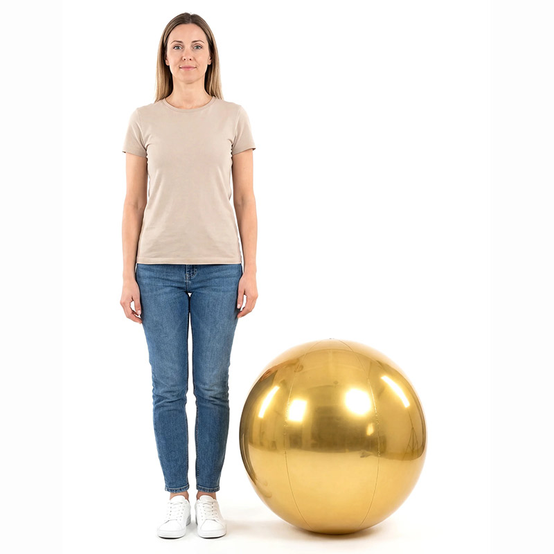 Boule Miroir PVC 60cm Or