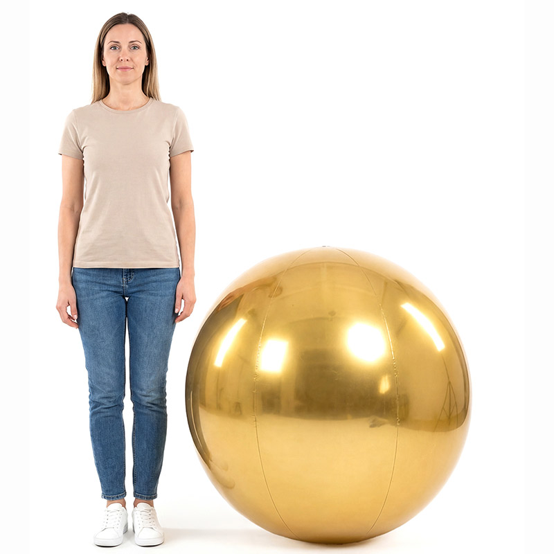 Boule Miroir PVC 90cm Or