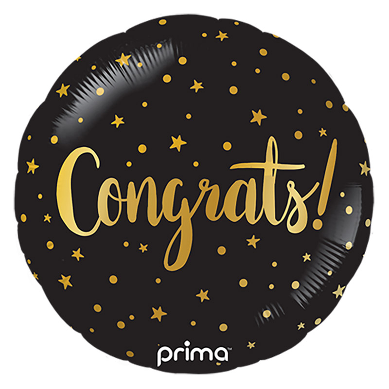 Ballon Congrats Noir