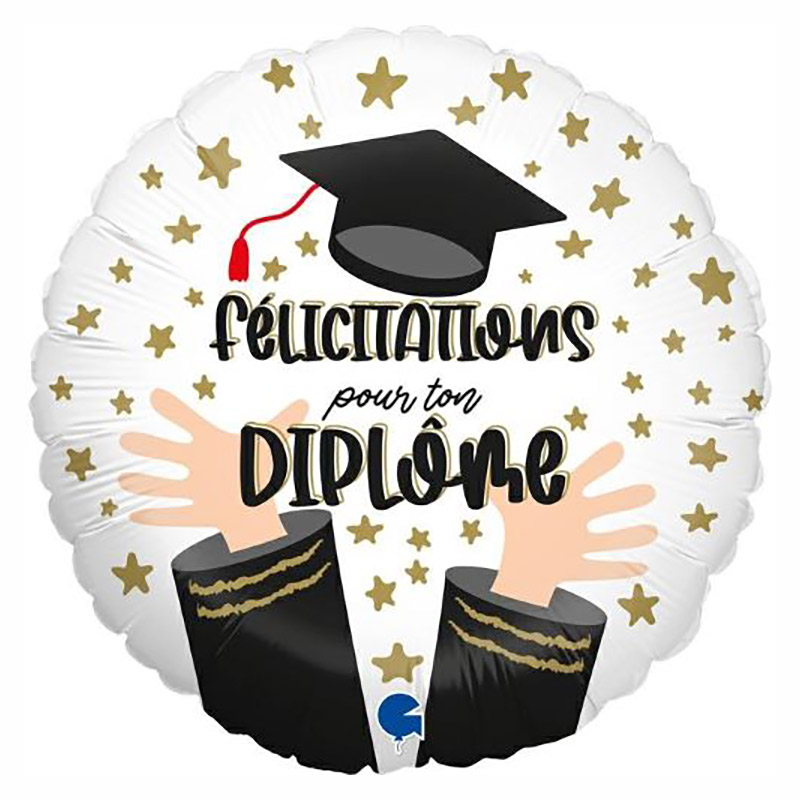 Ballon F&eacute;licitations Diplome